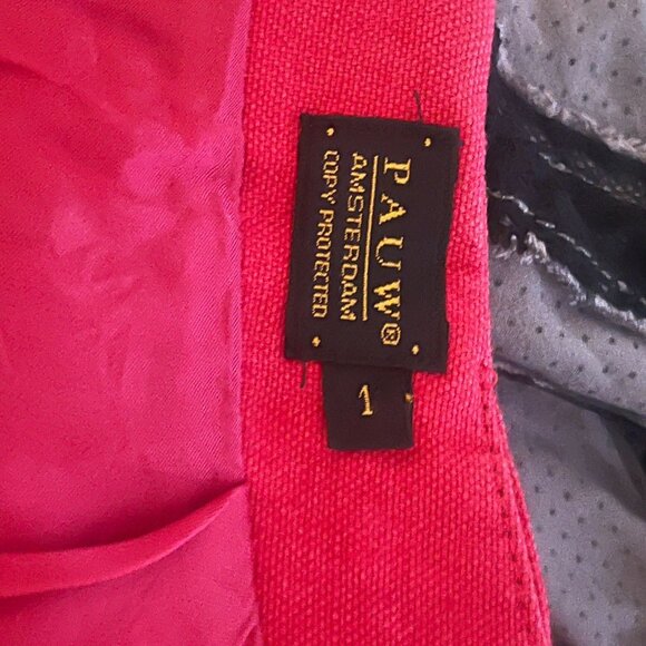PAUW Red Linen Mini Skirt Size 1 (Small) - Picture 5 of 6